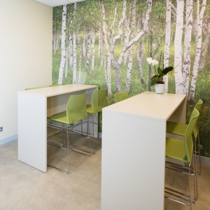 Tekero referents Tamro Baltics büroo Lätis. Interface plaatvaip Urban Retreat ja Amtico LVT kate Spacia. 